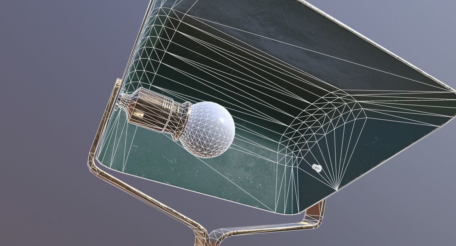 Desk Lamp Game Ready Low-poly 3D model_33