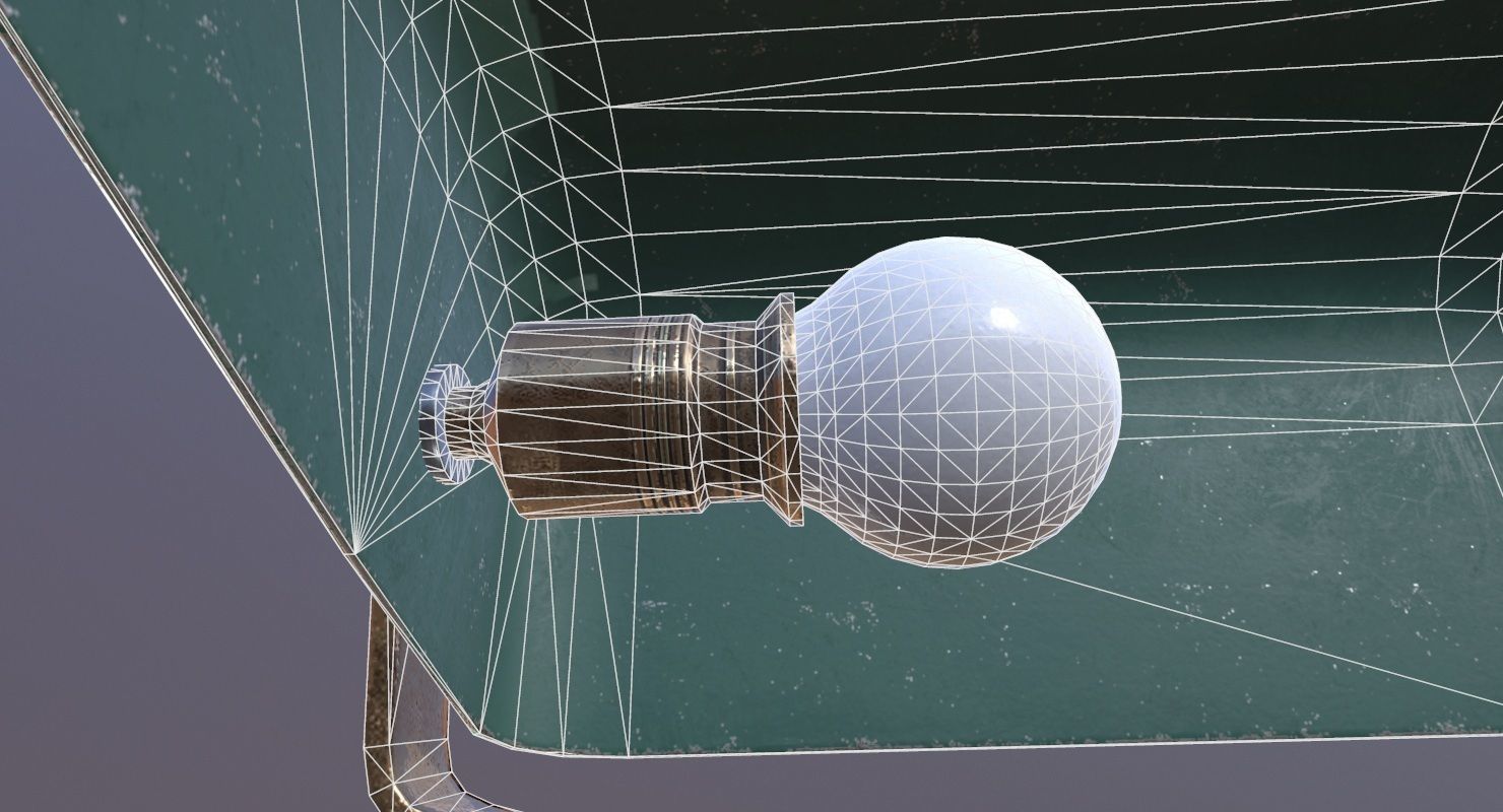 Desk Lamp Game Ready Low-poly 3D model_34