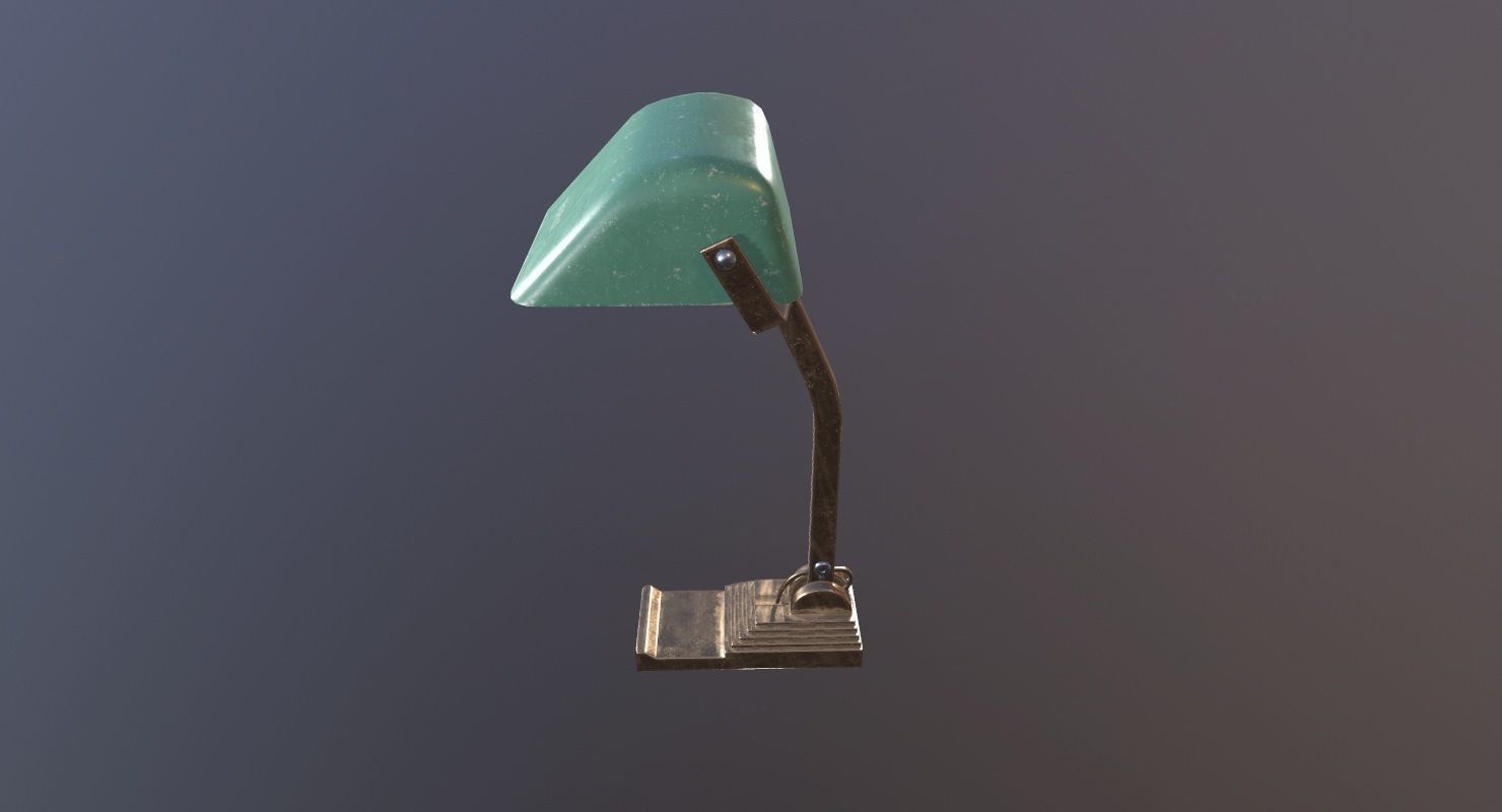 Desk Lamp Game Ready Low-poly 3D model_2