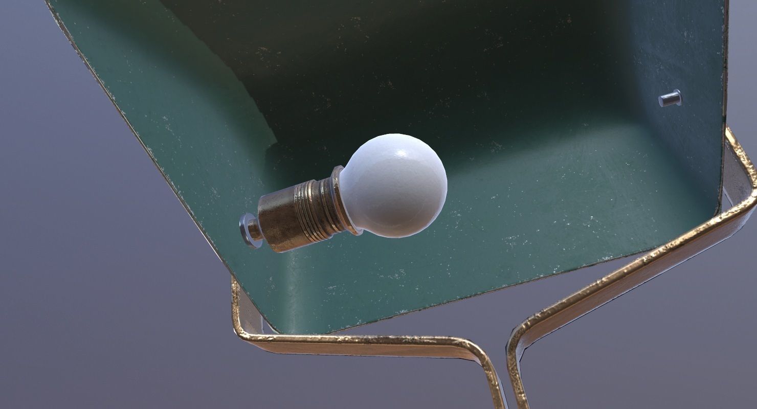 Desk Lamp Game Ready Low-poly 3D model_16