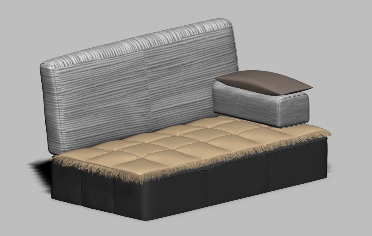 Arabic seating Free 3D model_5
