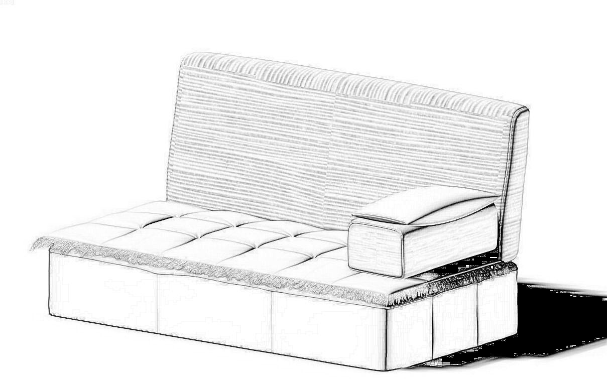 Arabic seating Free 3D model_7