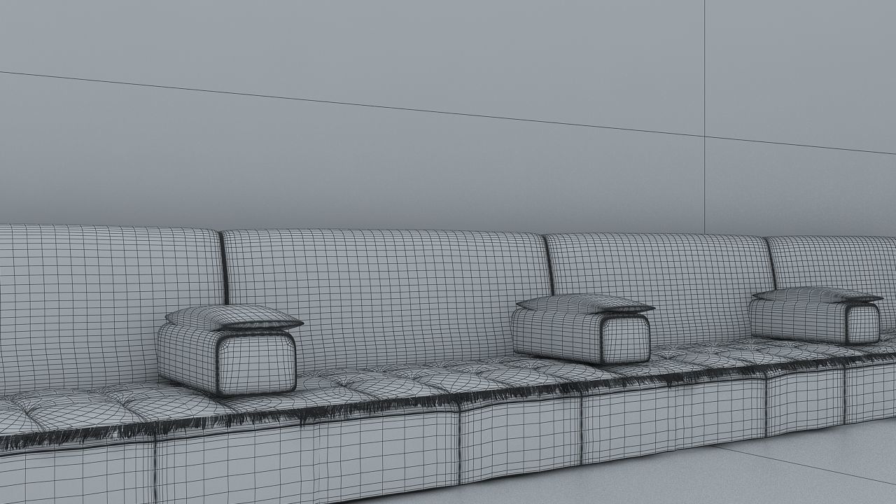 Arabic seating Free 3D model_3