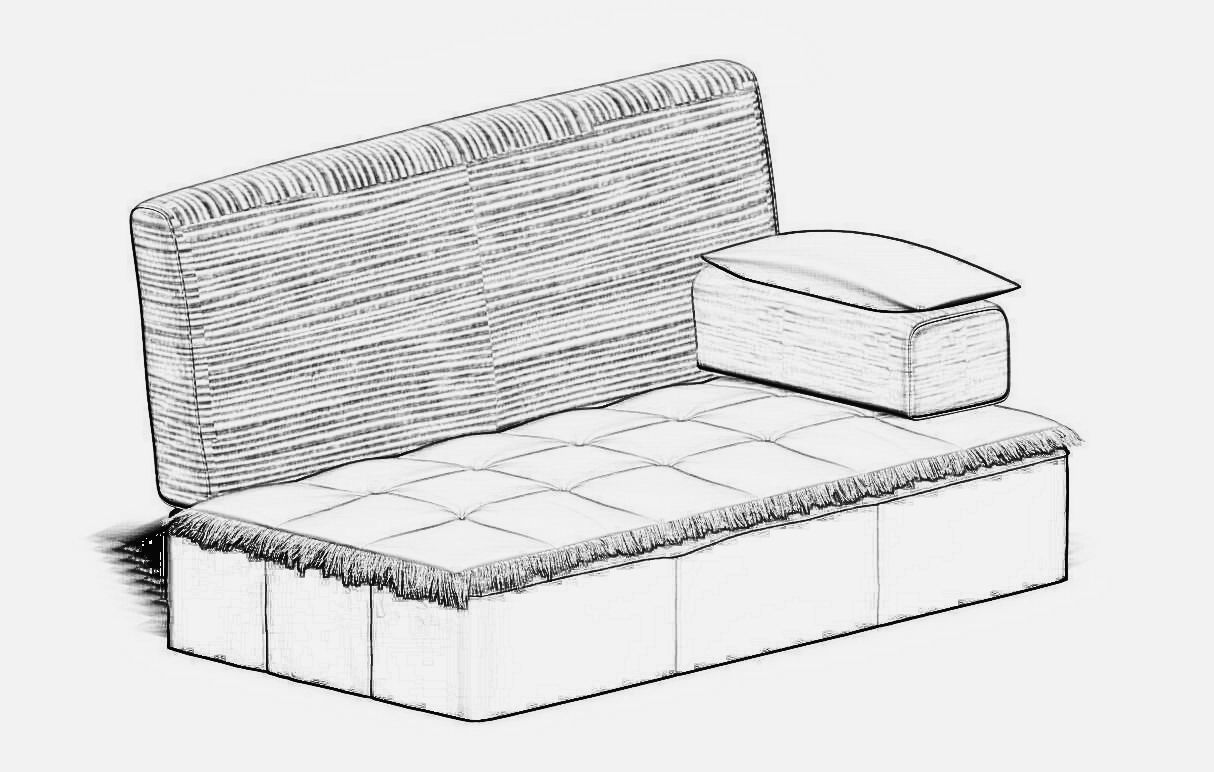 Arabic seating Free 3D model_6