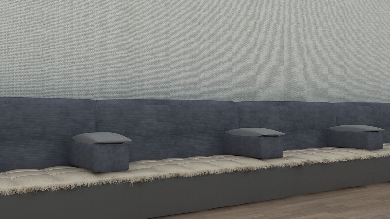 Arabic seating Free 3D model_2