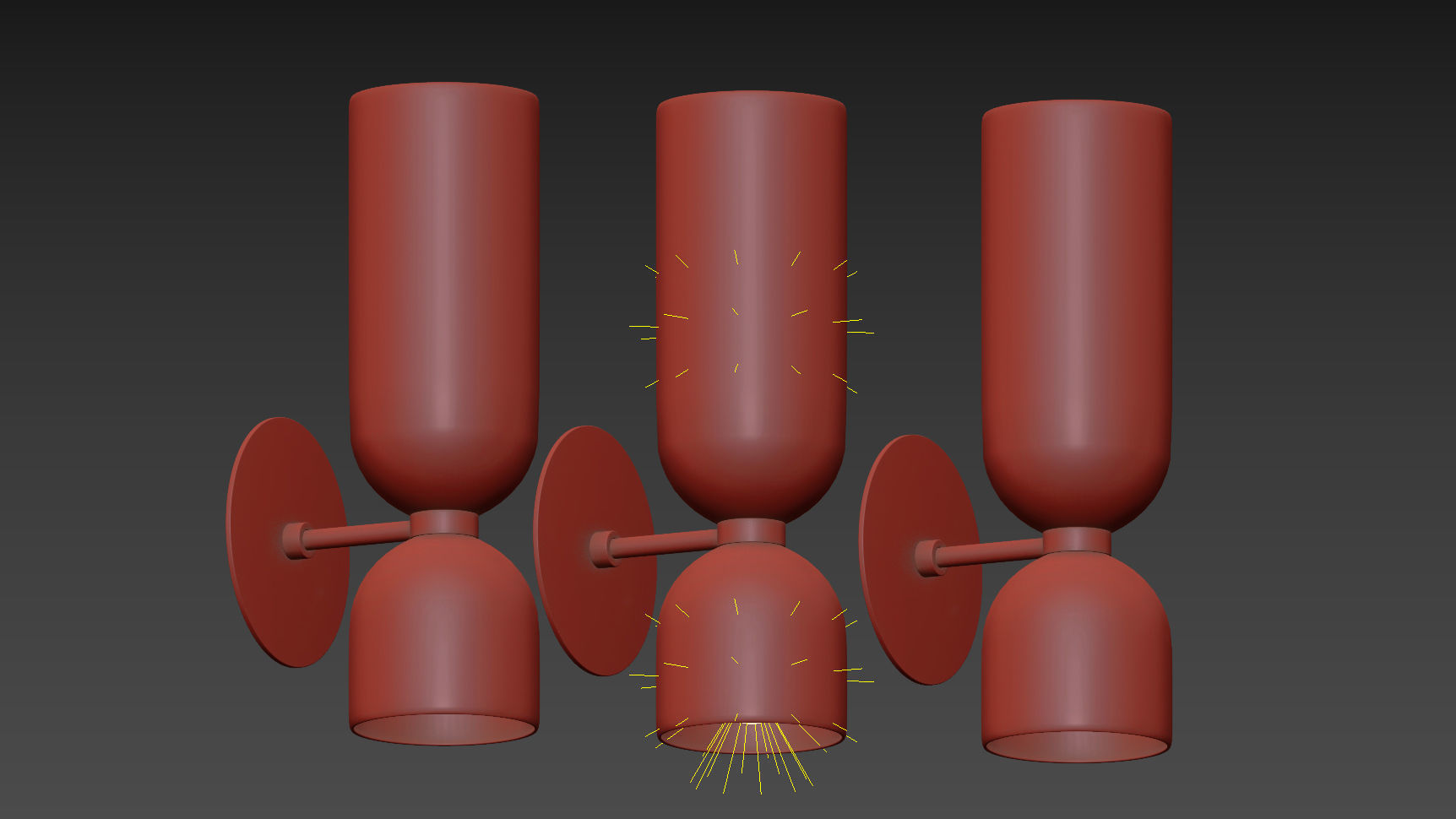 Lightmaker Edie Sconce Light 3D model_2