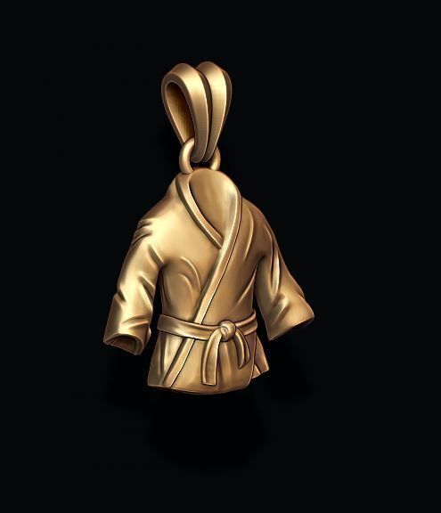 Kimono pendant 3D print model_6
