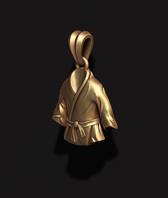 Kimono pendant 3D print model_3