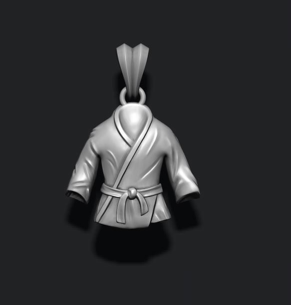 Kimono pendant 3D print model_5