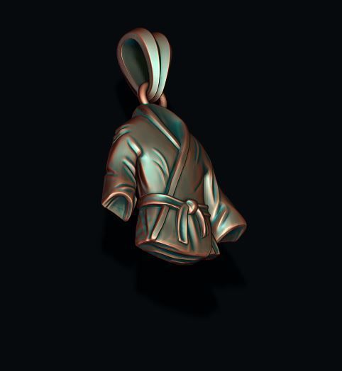 Kimono pendant 3D print model_2