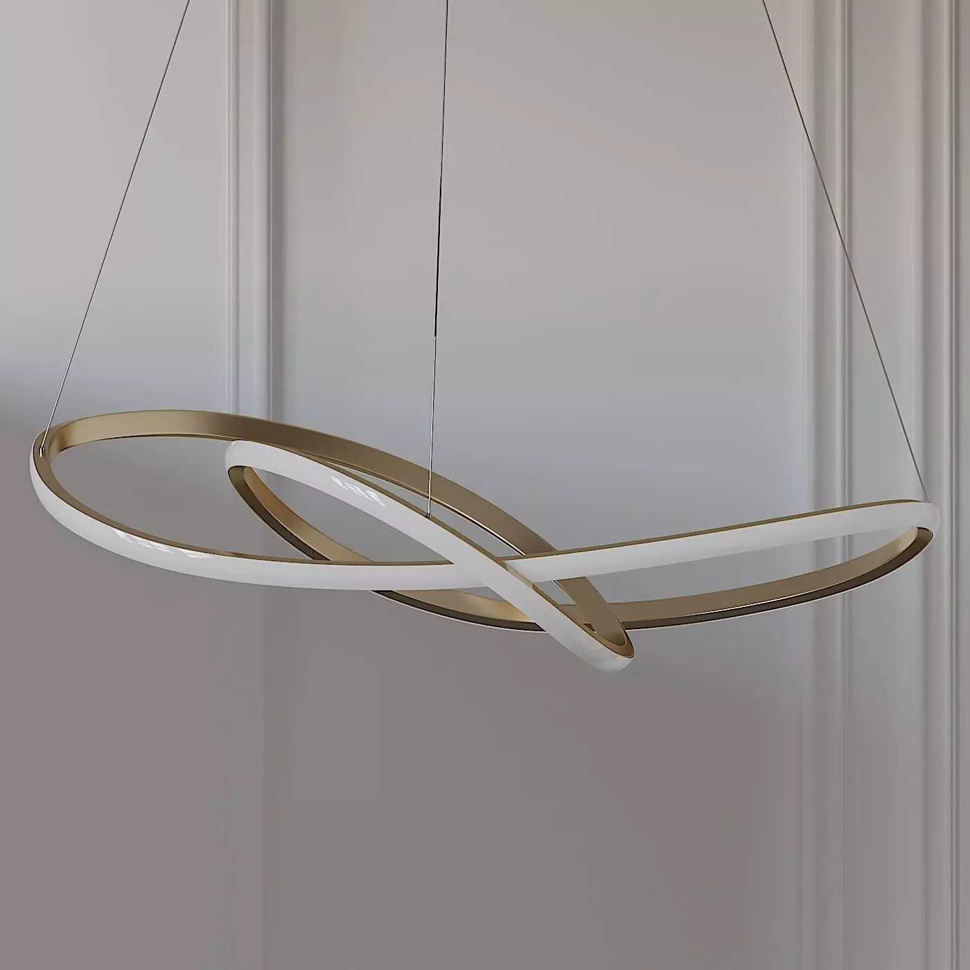 Ribbon LED Ceiling Pendant by Heals 3D model_0