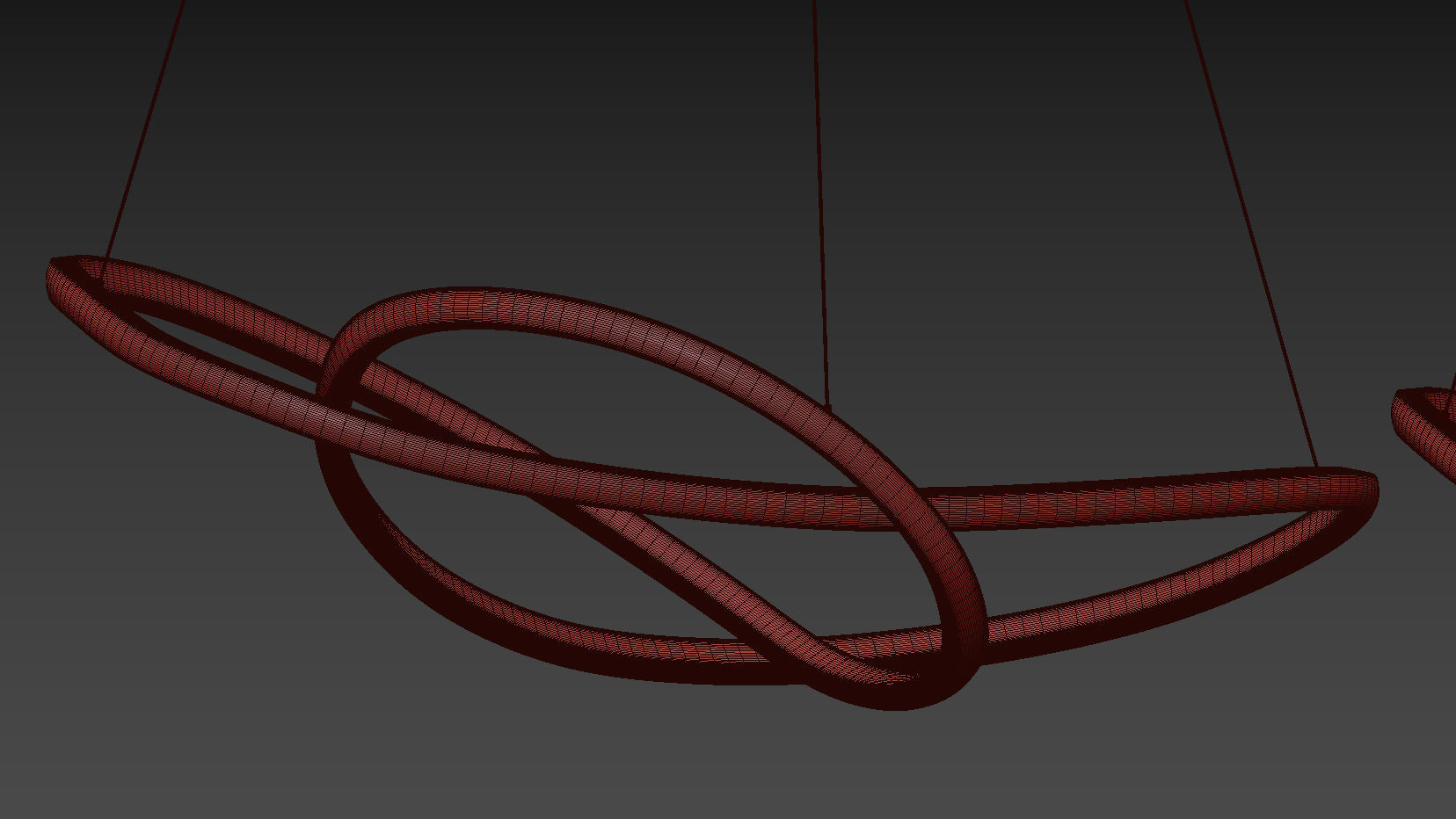 Ribbon LED Ceiling Pendant by Heals 3D model_4