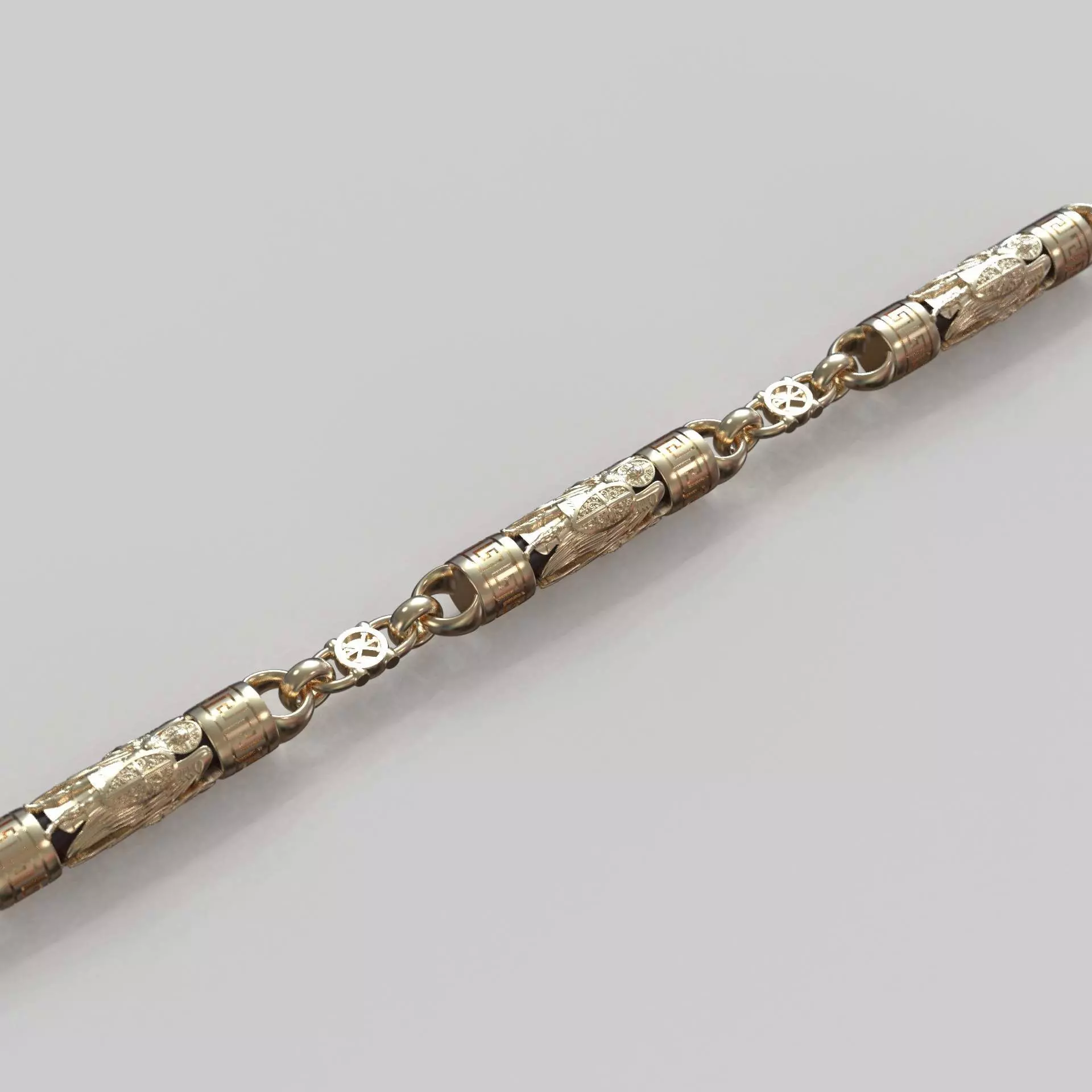  chain with angel C48 3D print model_0