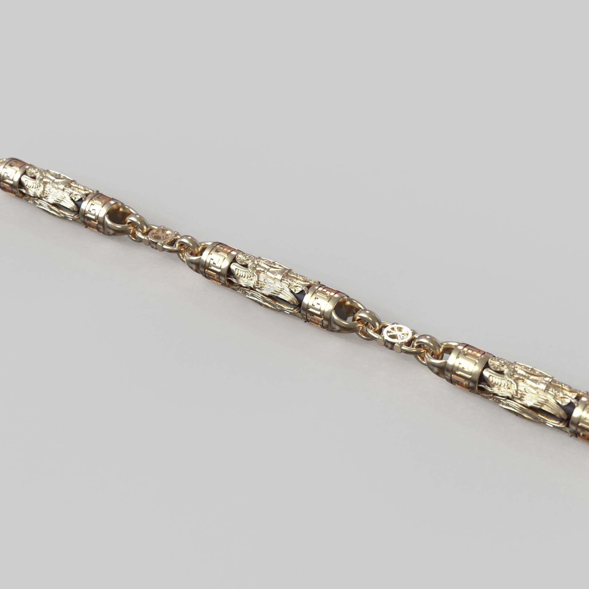  chain with angel C48 3D print model_2