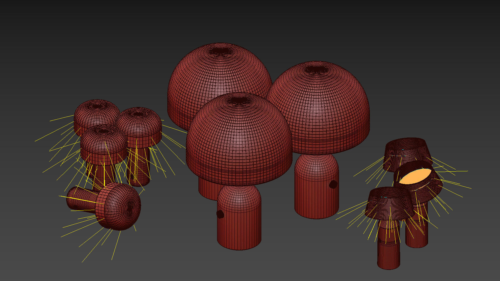  Bellhop Bicoca and Bell Table Lamps in Several Colors 3D model_7