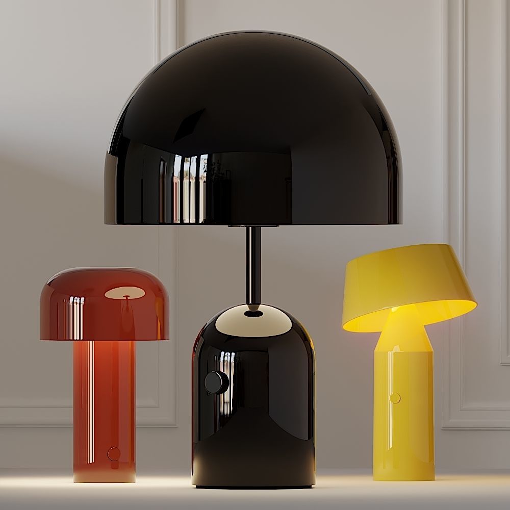  Bellhop Bicoca and Bell Table Lamps in Several Colors 3D model_1