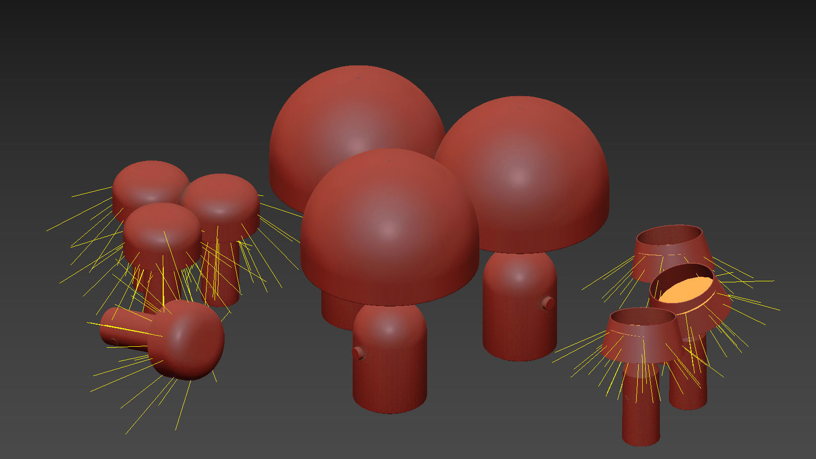  Bellhop Bicoca and Bell Table Lamps in Several Colors 3D model_3