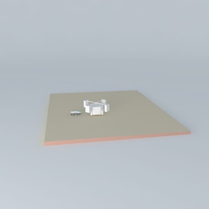 Landing Craft With Thrust and Stability Control Free 3D model_2