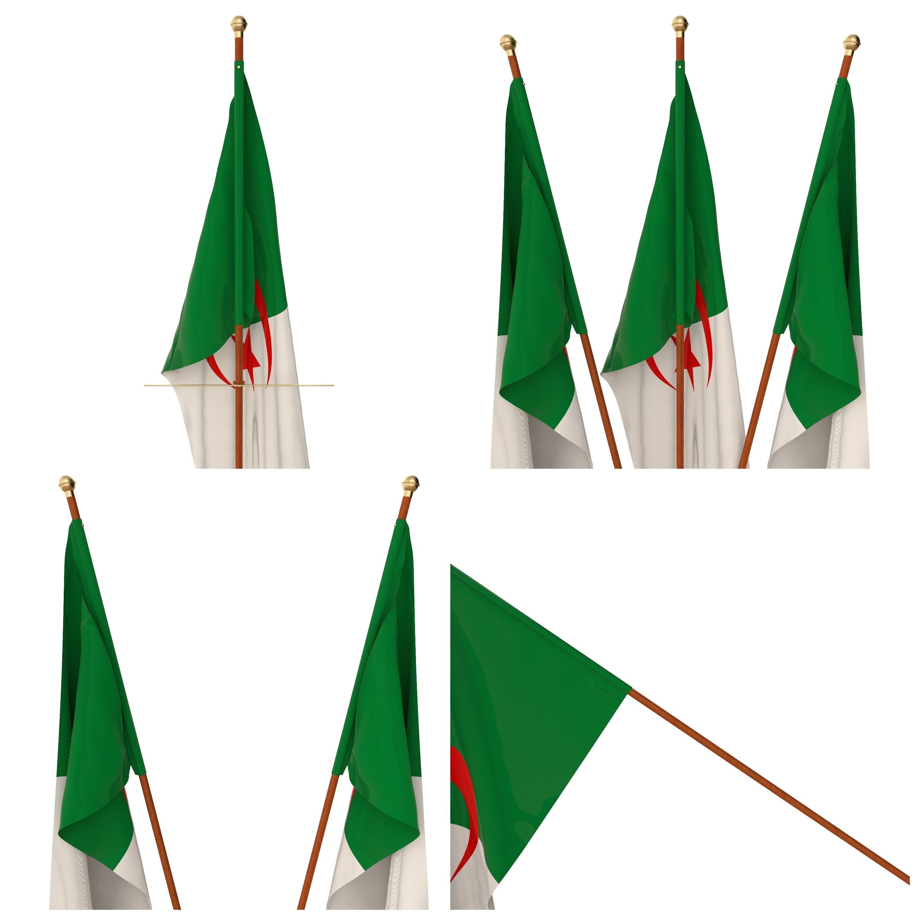 All North American Flag Packs 3D model_26
