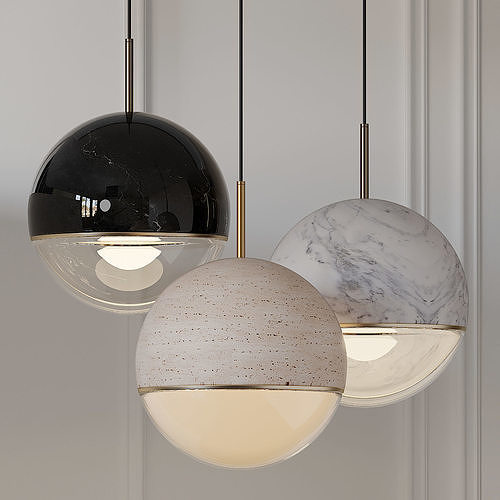 Wandering Star LED Pendant Light By Viso 3D model