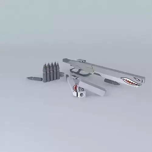 55mm Rifle - Spitfire Inspired Paint Job Free 3D model