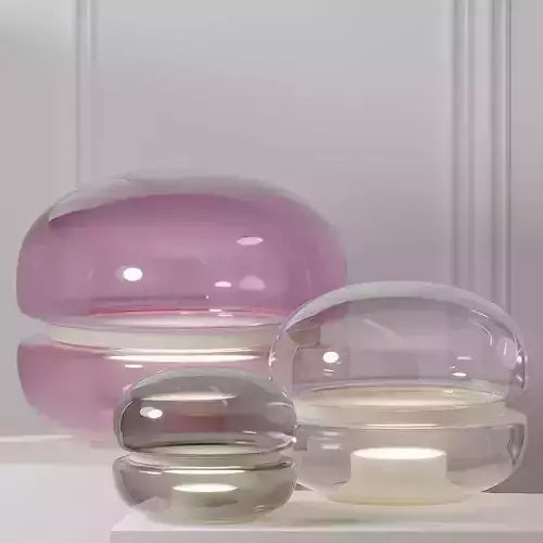Brokis Macaron Table Lamps 3 Different Size 3D model