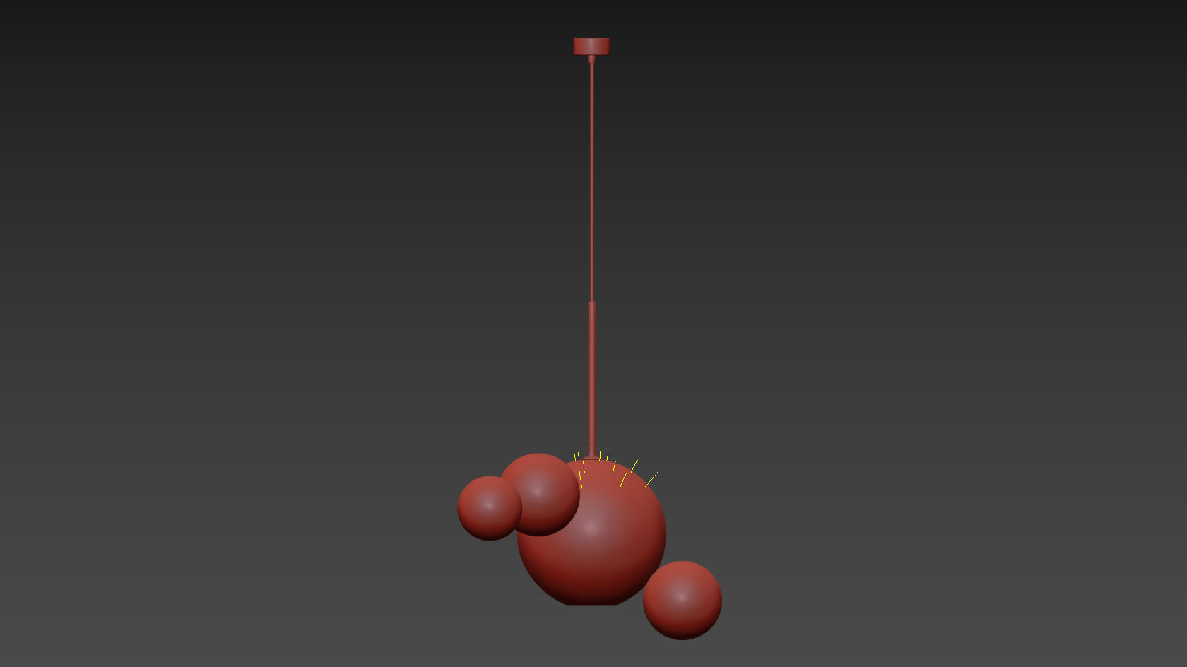 Controlbrand Zeep Chandelier 3D model_2