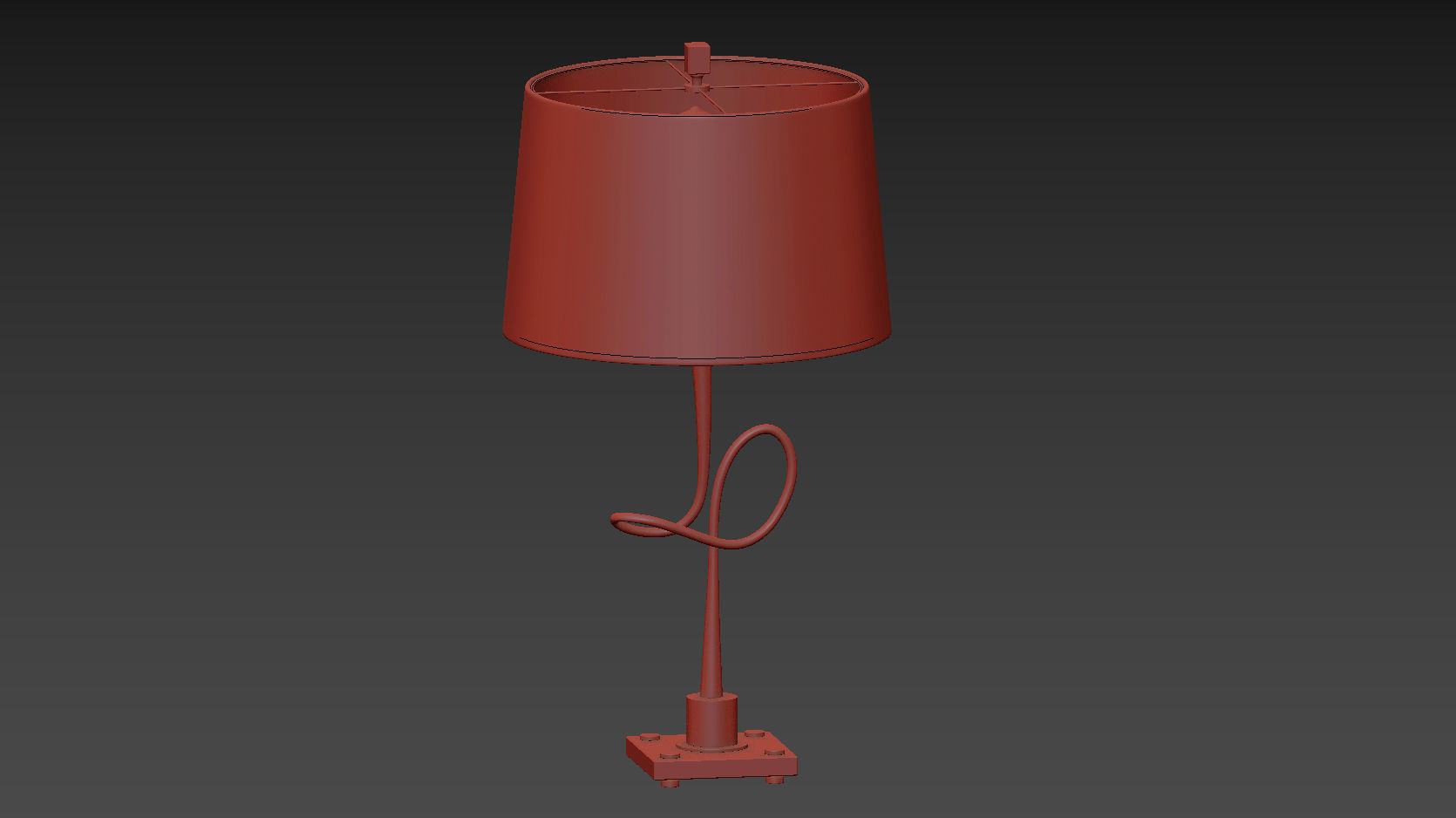 Hensley Gold Clear Table Lamp 3D model_1
