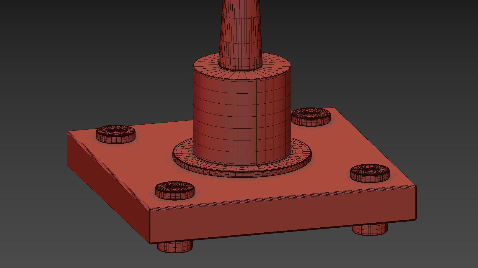 Hensley Gold Clear Table Lamp 3D model_10