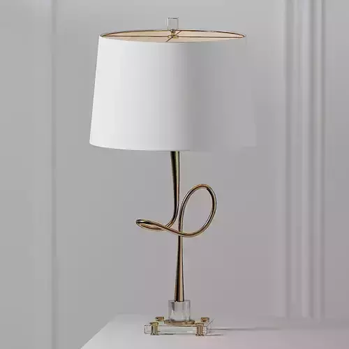 Hensley Gold Clear Table Lamp