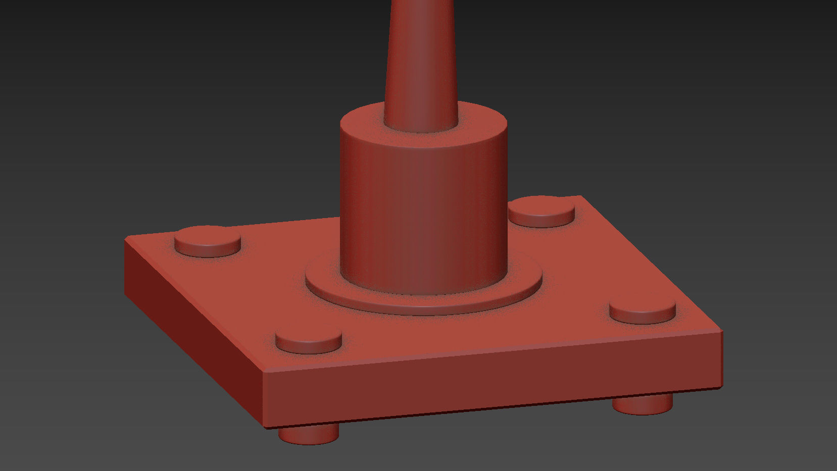 Hensley Gold Clear Table Lamp 3D model_9