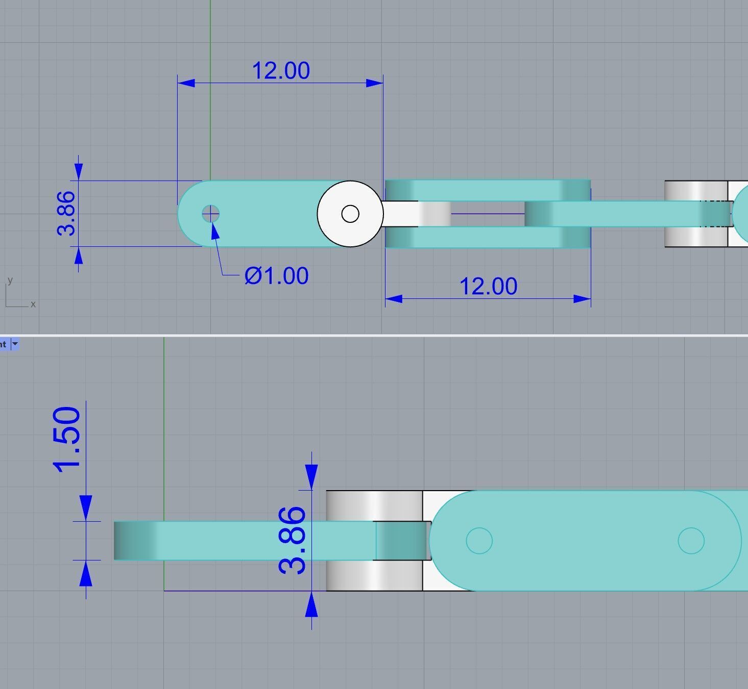 Chain7 gold 3D print model_4