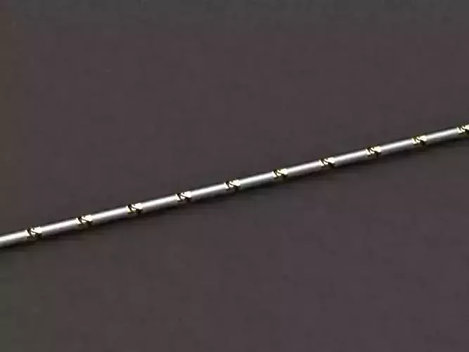 Chain8 silver and gold wire