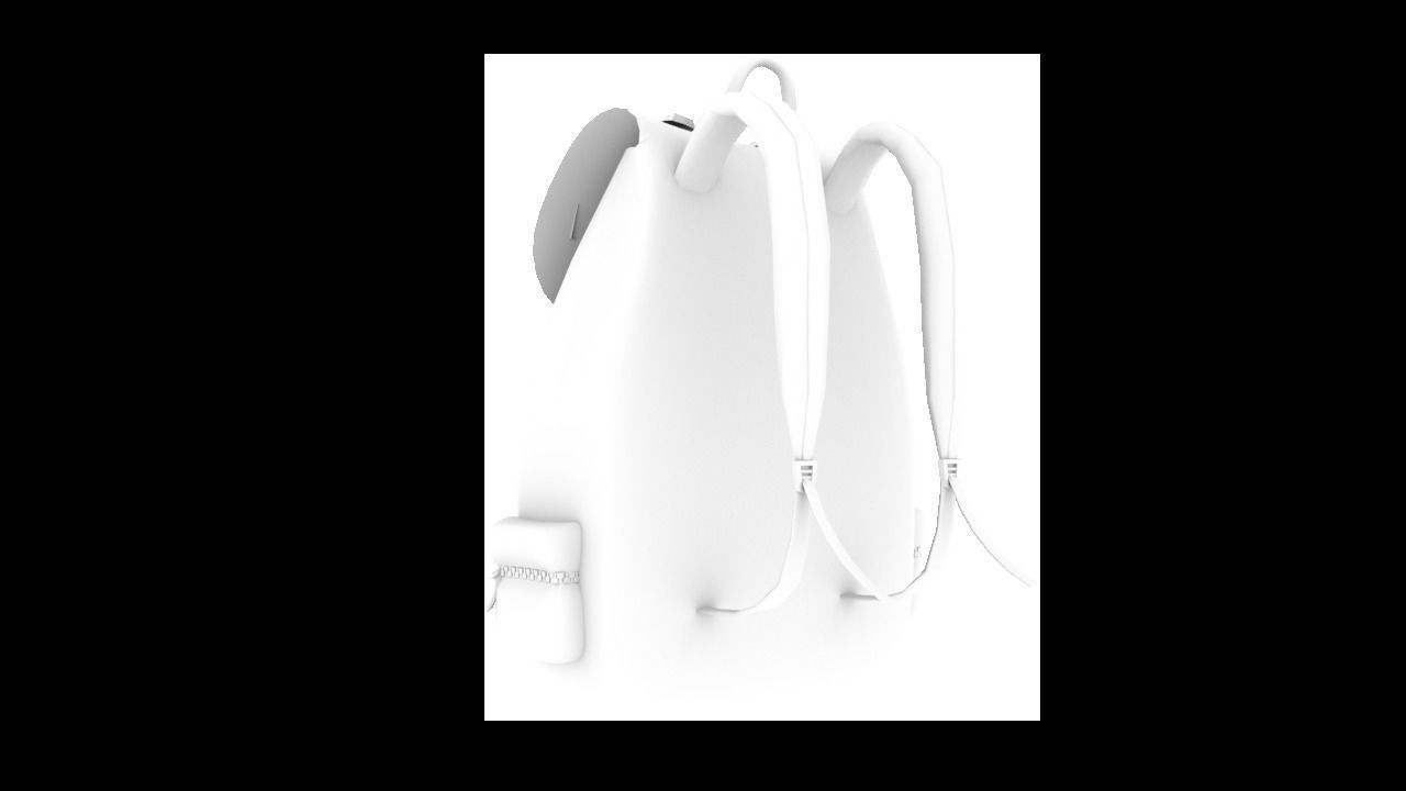 3d model of a backpack Free low-poly 3D model_3