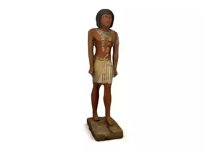 Egyptian Wooden Statue of Metjetji