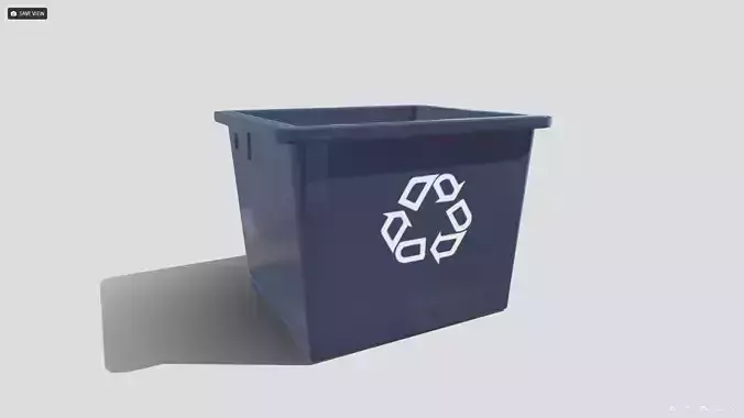 Recycle Box Low-poly 3D model