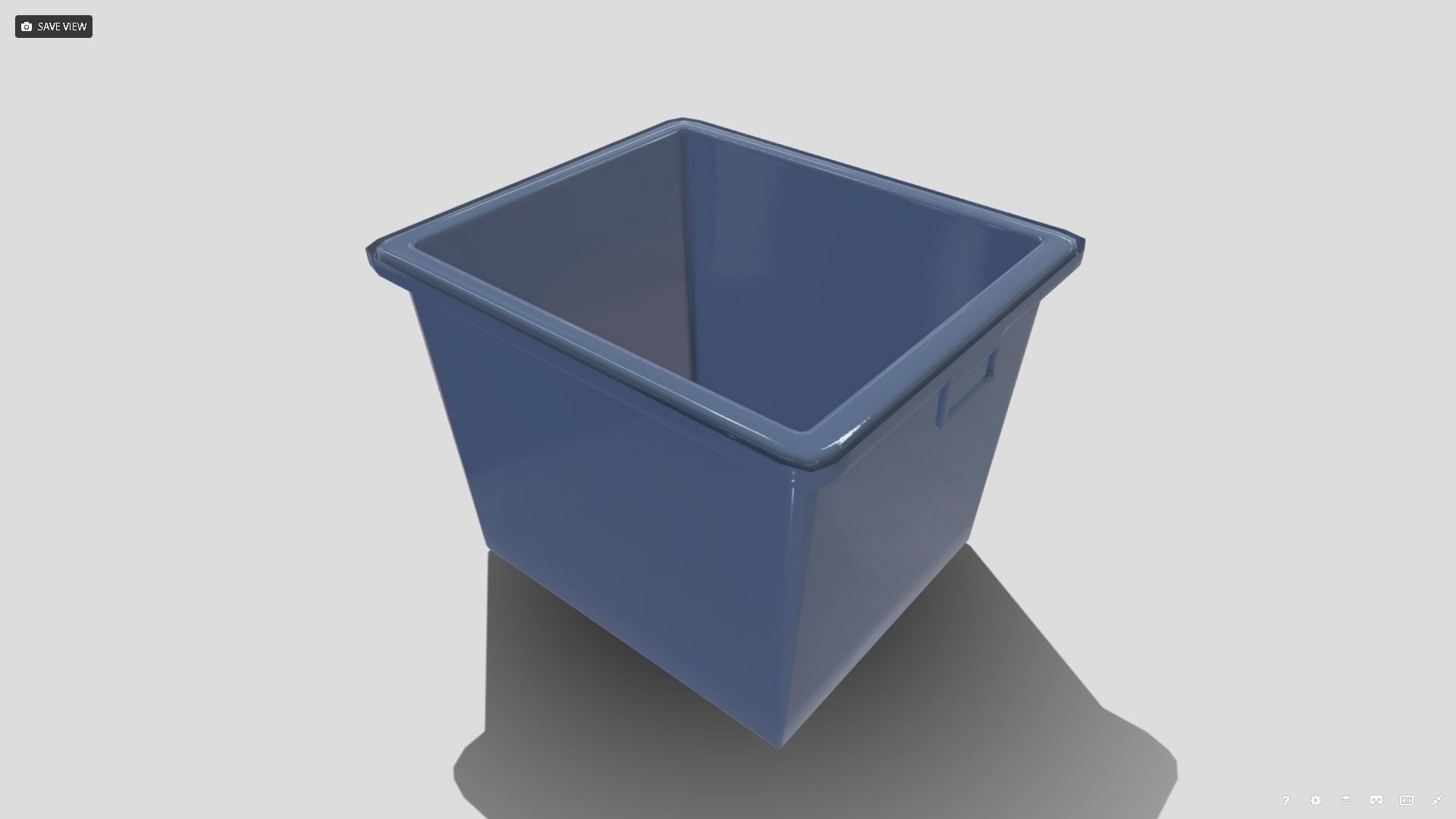 Recycle Box Low-poly 3D model_4