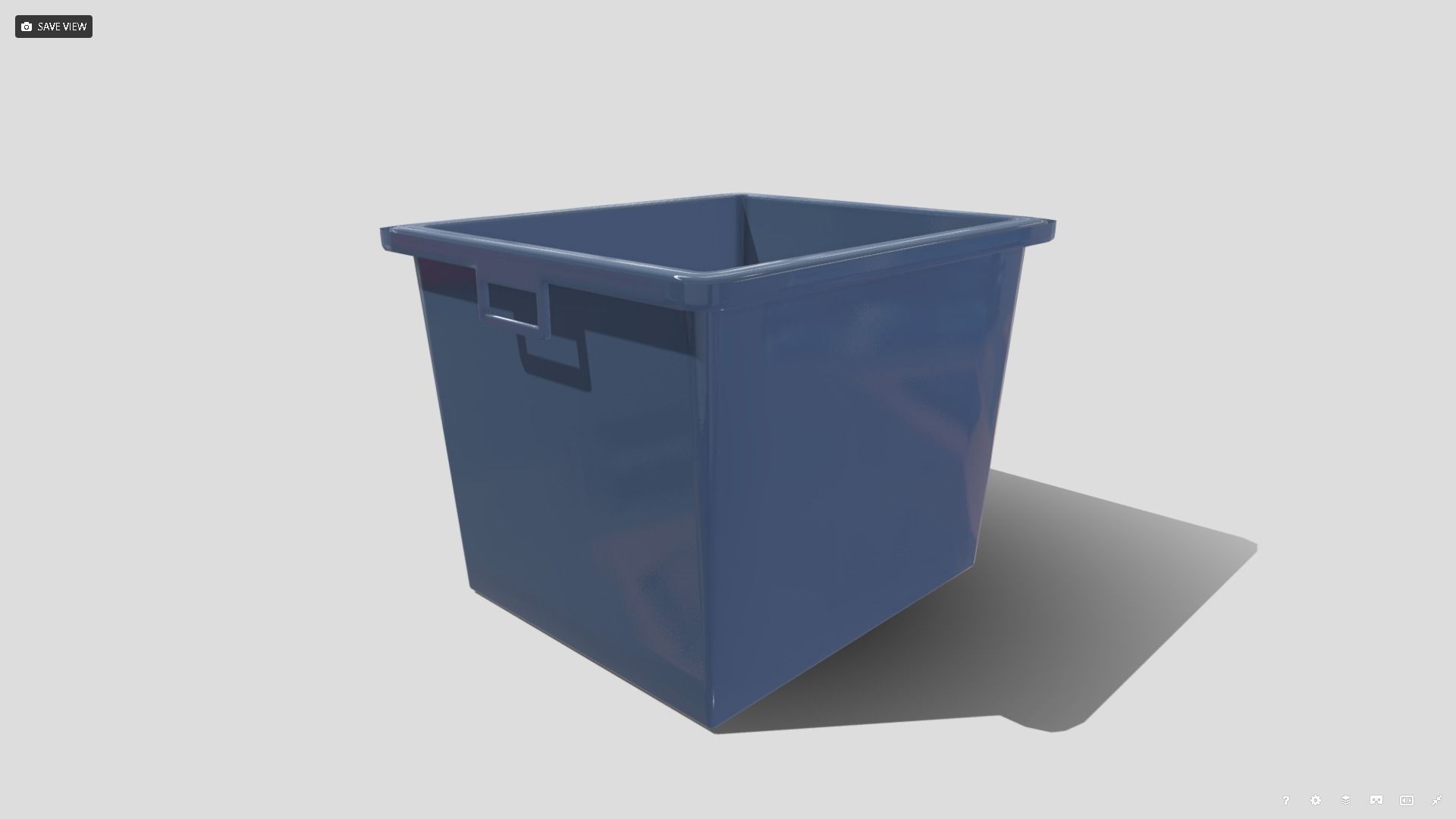 Recycle Box Low-poly 3D model_3