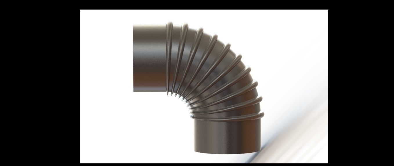 Elbow 90 Degree 3D model_1