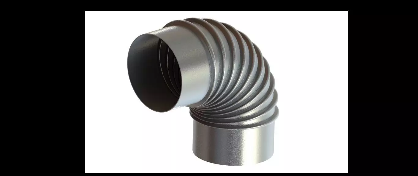 Elbow 90 Degree 3D model_0