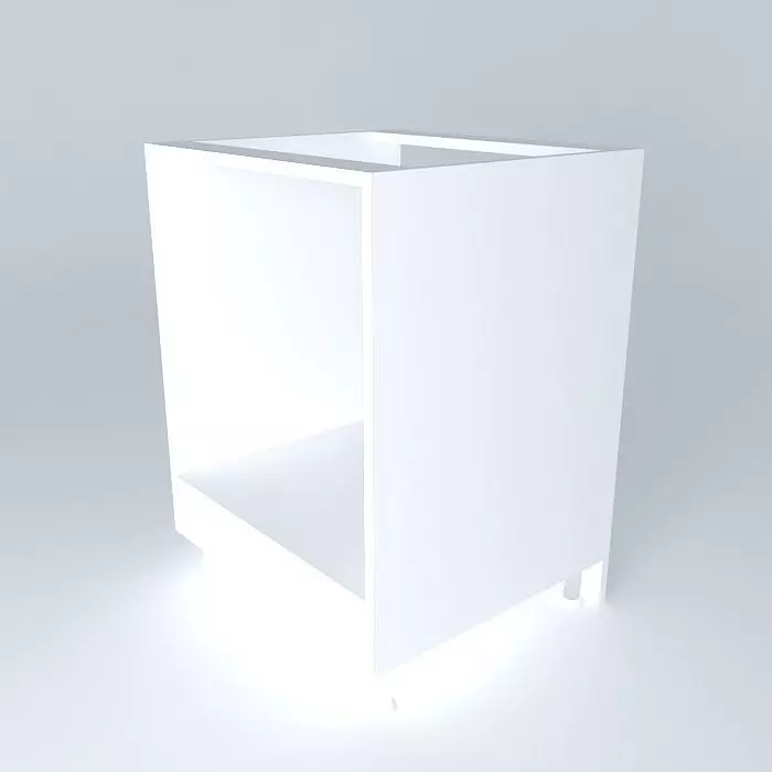 Cabinet for built in oven Free 3D model_0