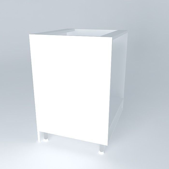 Cabinet for built in oven Free 3D model_1