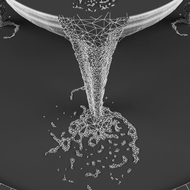 Round Fountain 3D model_3