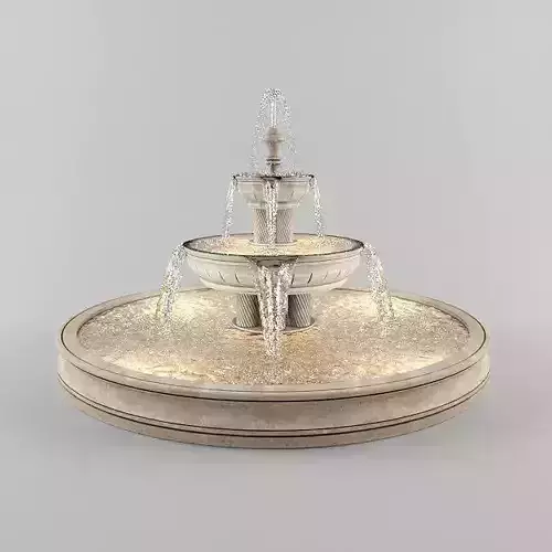Round Fountain 3D model Round Fountain 3D model