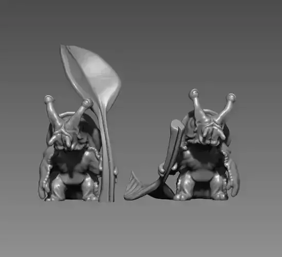 Snail Companion - 3D Printable Character - 2 Poses 3D print model
