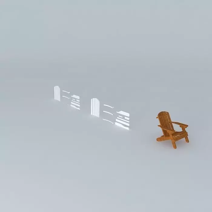 Adirondack Chair Free 3D model_0