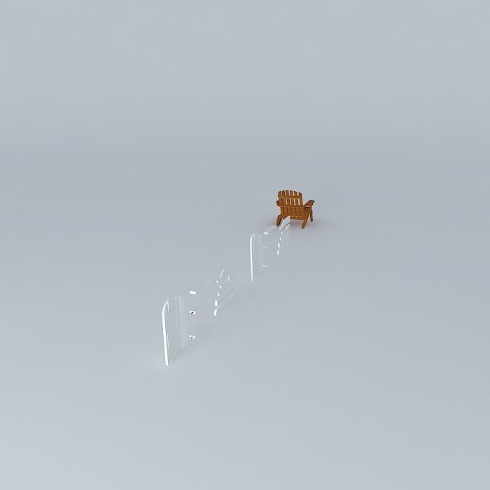 Adirondack Chair Free 3D model_1
