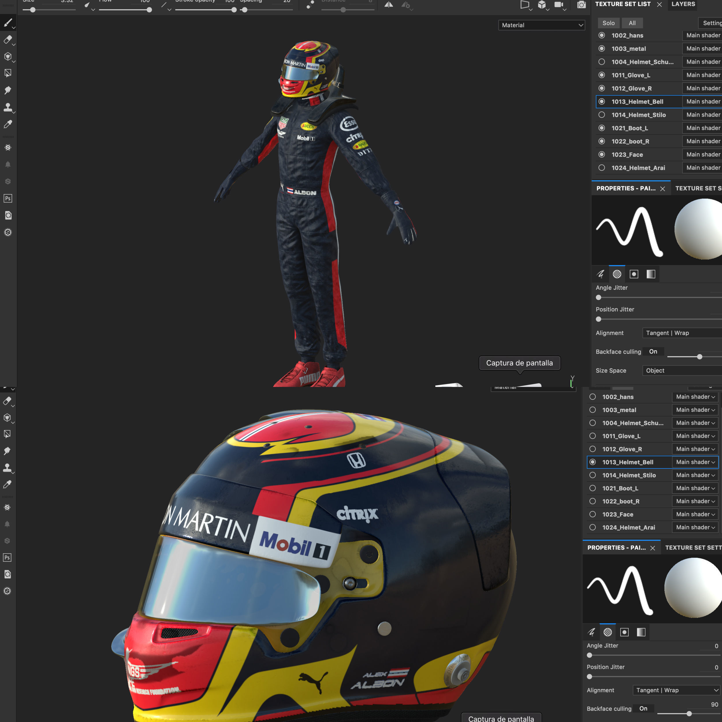 Alexander Albon 2019 Low-poly 3D model_14