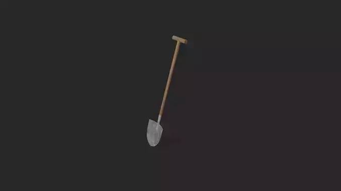Shovel Low-poly 3D model