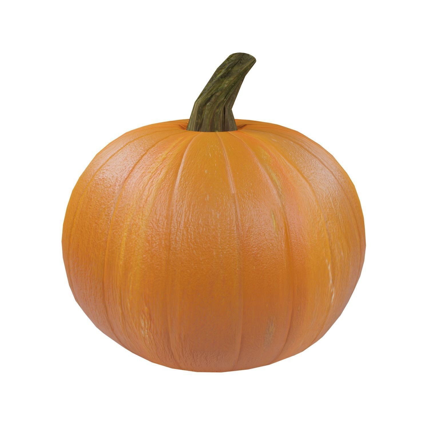 Pumpkin Low-poly 3D model_7